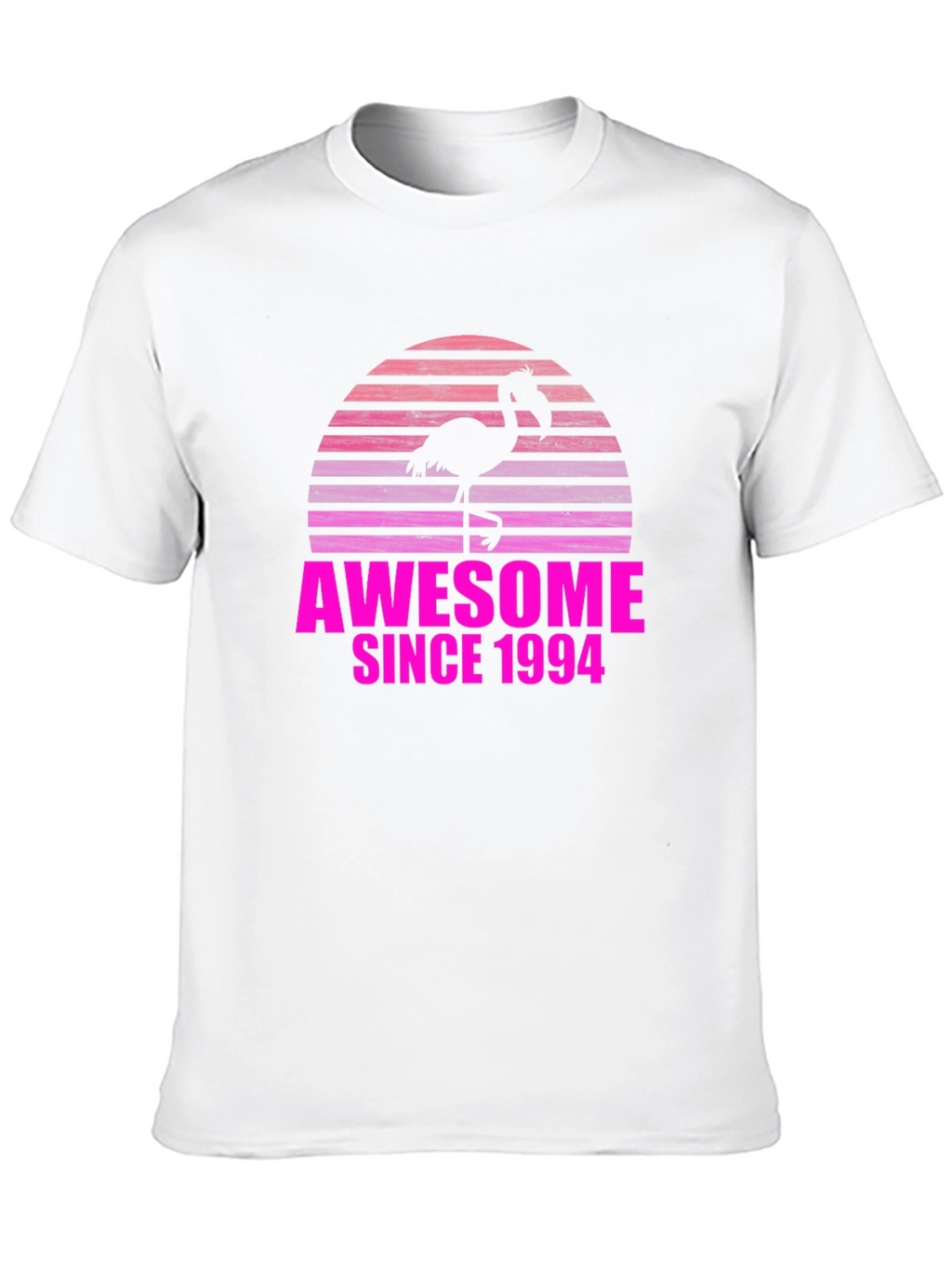 Awesome Since 1994 Flamingo Sunset T-Shirt