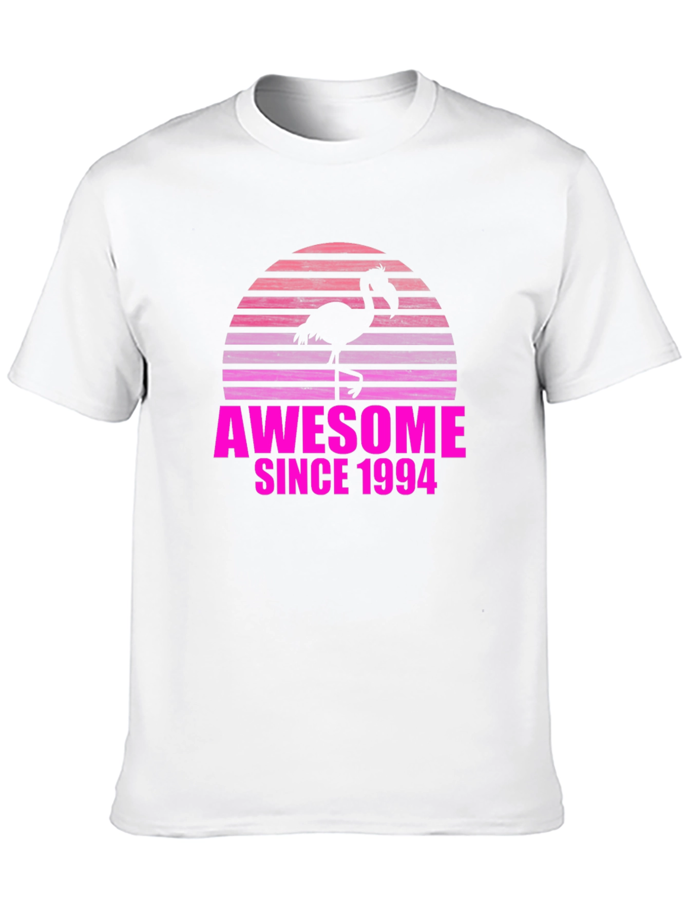 Awesome Since 1994 Flamingo Sunset T-Shirt