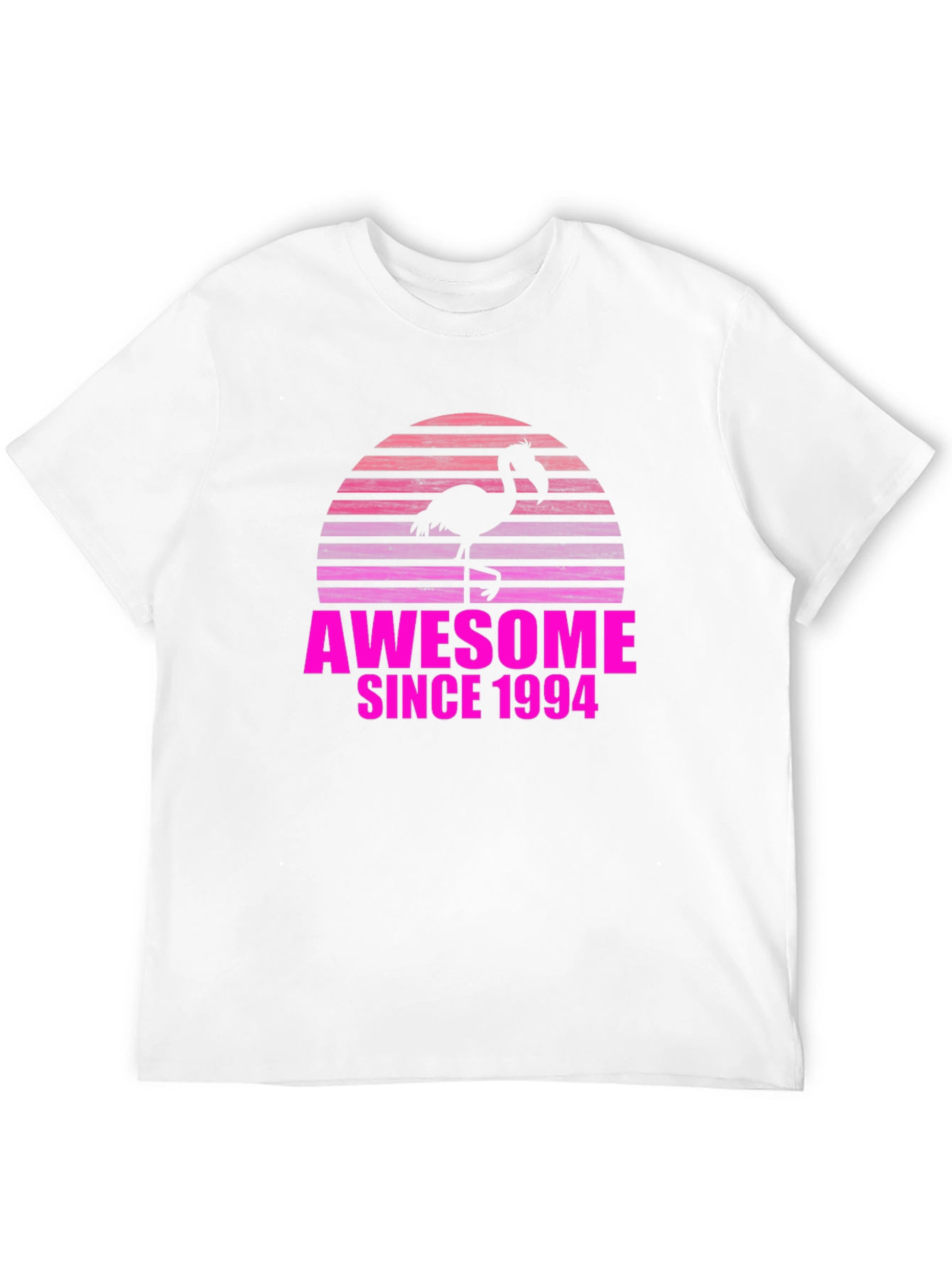 Awesome Since 1994 Flamingo Sunset T-Shirt