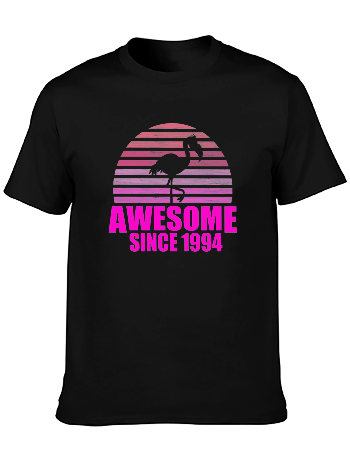 Awesome Since 1994 Flamingo Sunset T-Shirt