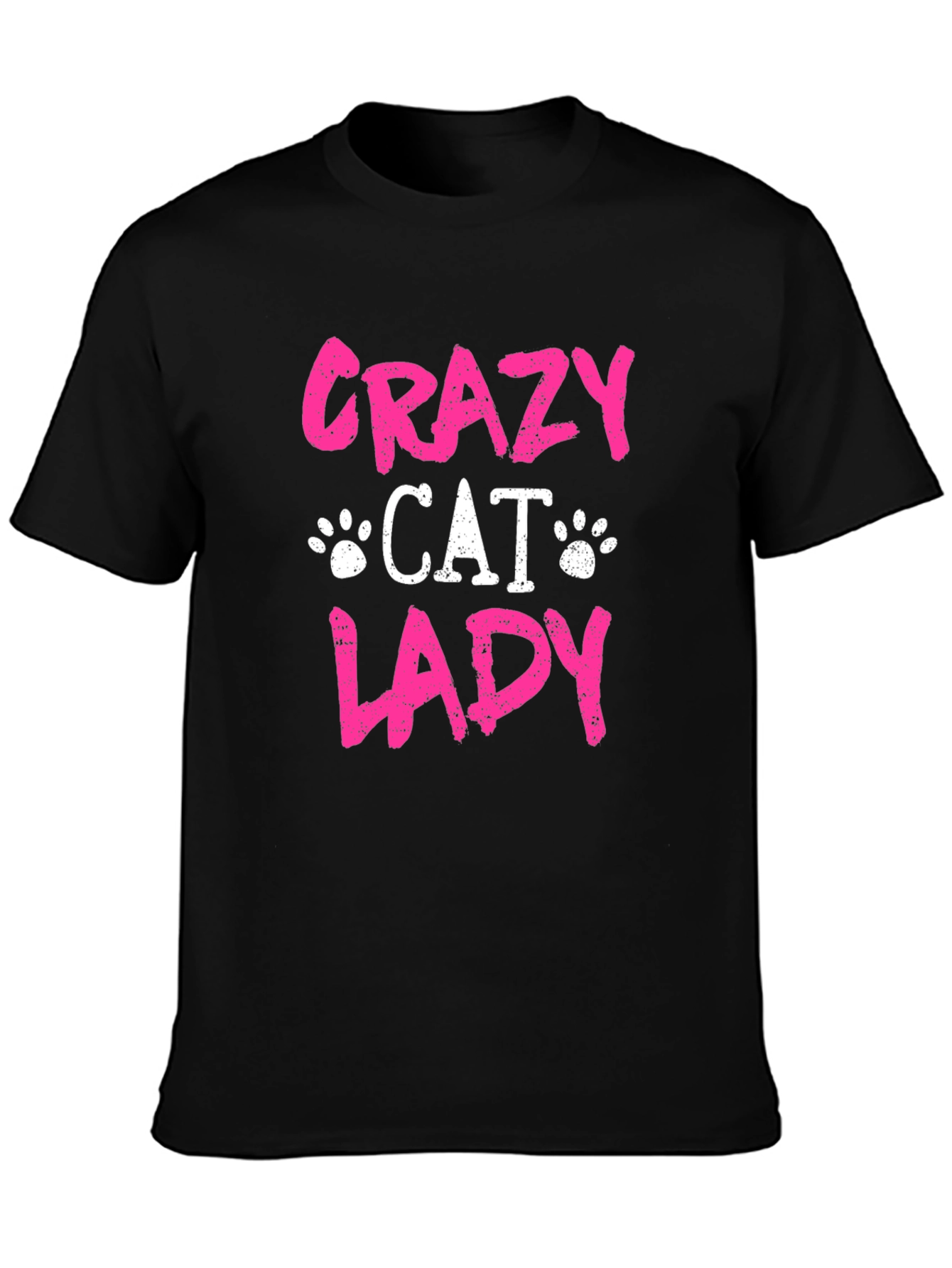 Crazy Cat Lady T-Shirt - Black Tee