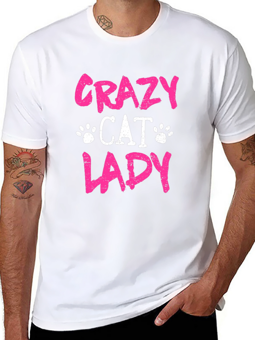 Crazy Cat Lady T-Shirt - Black Tee