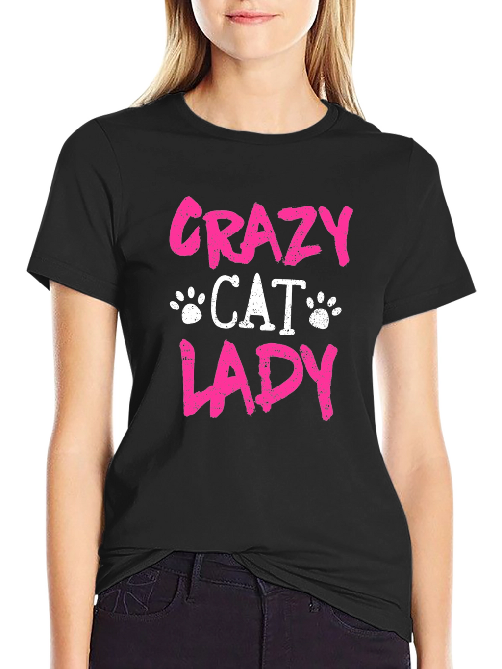 Crazy Cat Lady T-Shirt - Black Tee