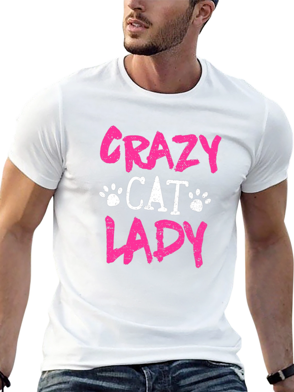 Crazy Cat Lady T-Shirt - Black Tee
