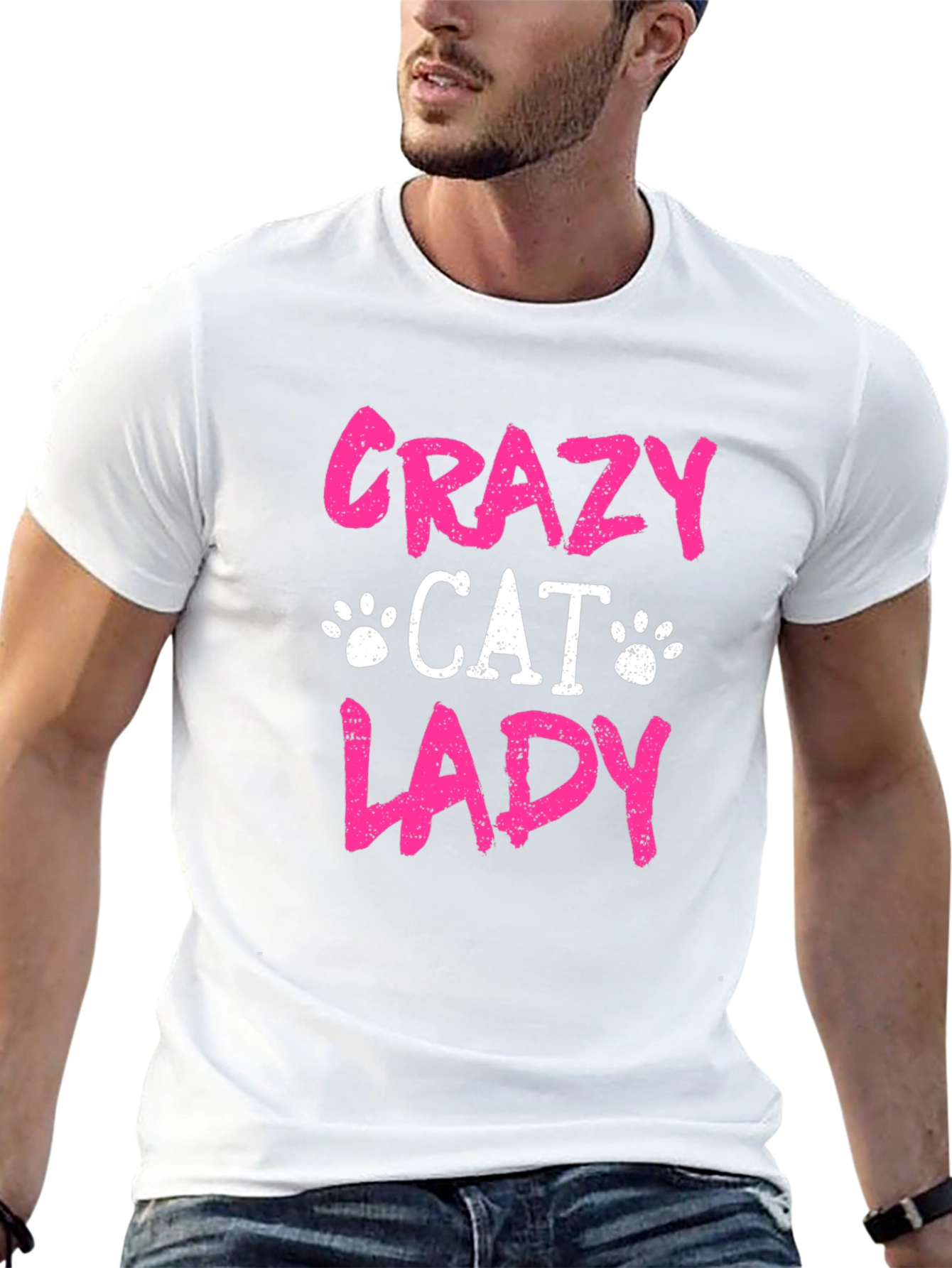Crazy Cat Lady T-Shirt - Black Tee