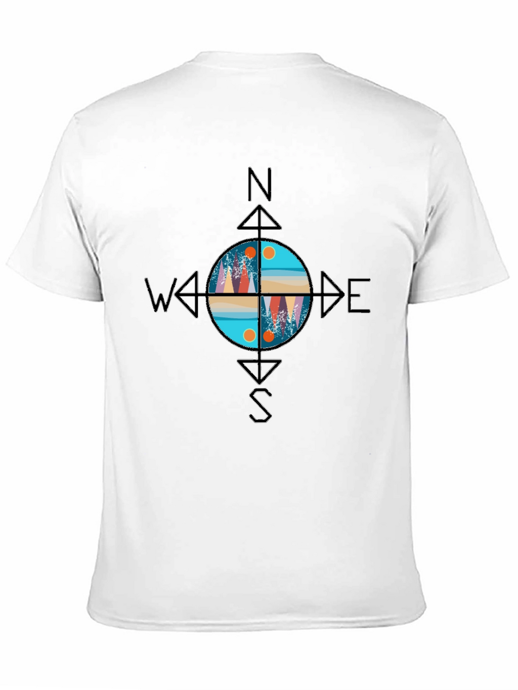 Compass Graphic T-Shirt - Adventure Awaits!