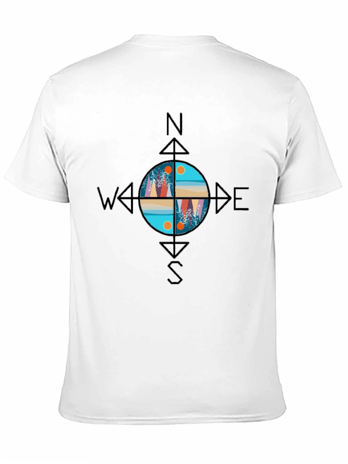 Compass Graphic T-Shirt - Adventure Awaits!