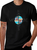 Compass Graphic T-Shirt - Adventure Awaits!