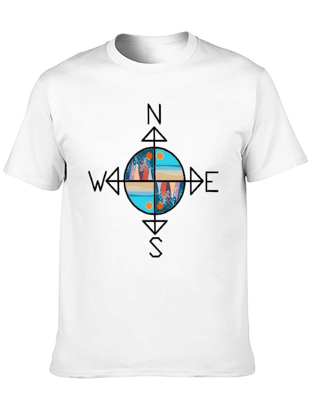 Compass Graphic T-Shirt - Adventure Awaits!