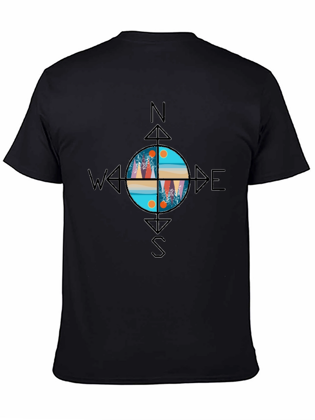 Compass Graphic T-Shirt - Adventure Awaits!