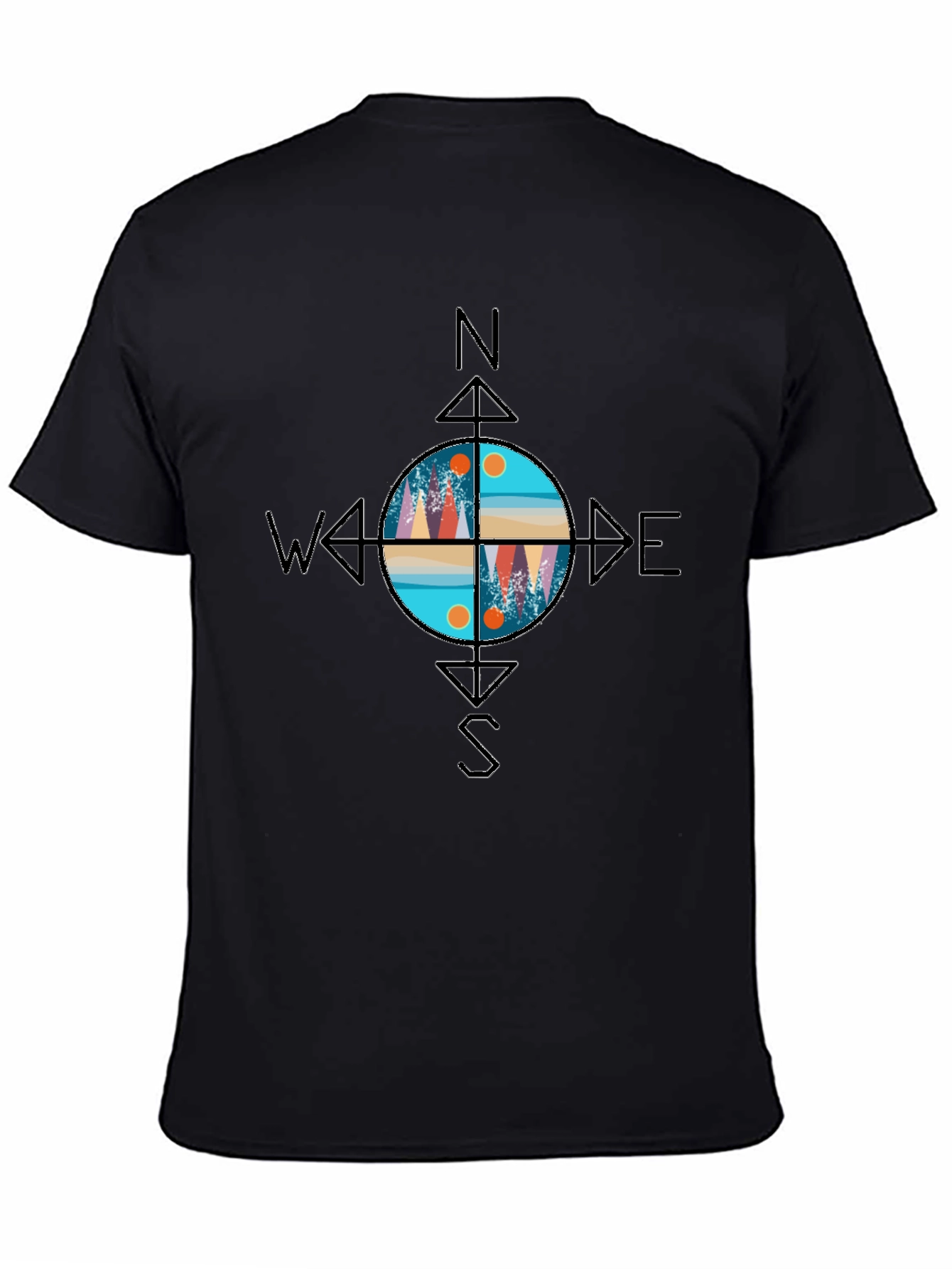 Compass Graphic T-Shirt - Adventure Awaits!