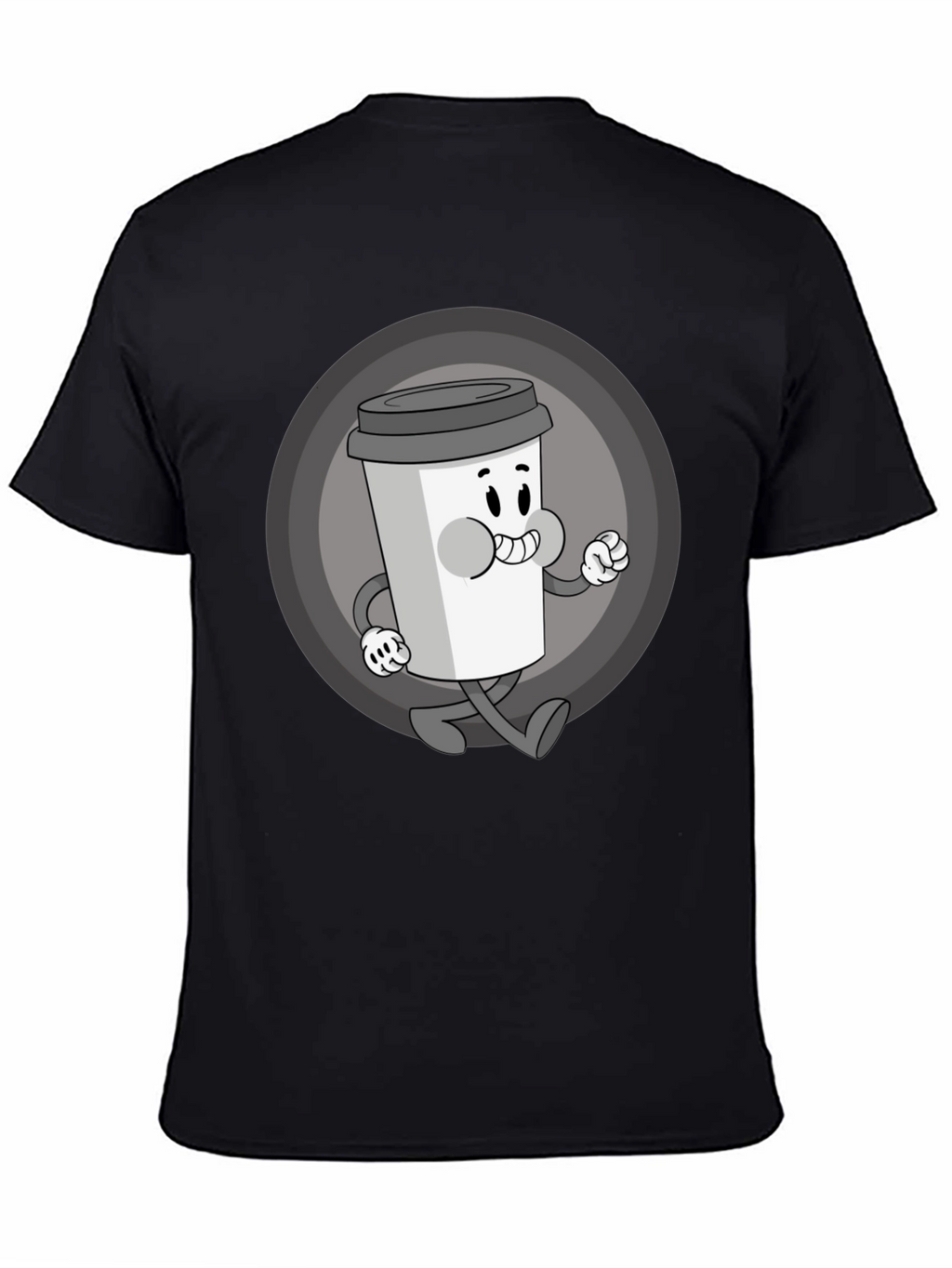 Retro Coffee Character Graphic Tee