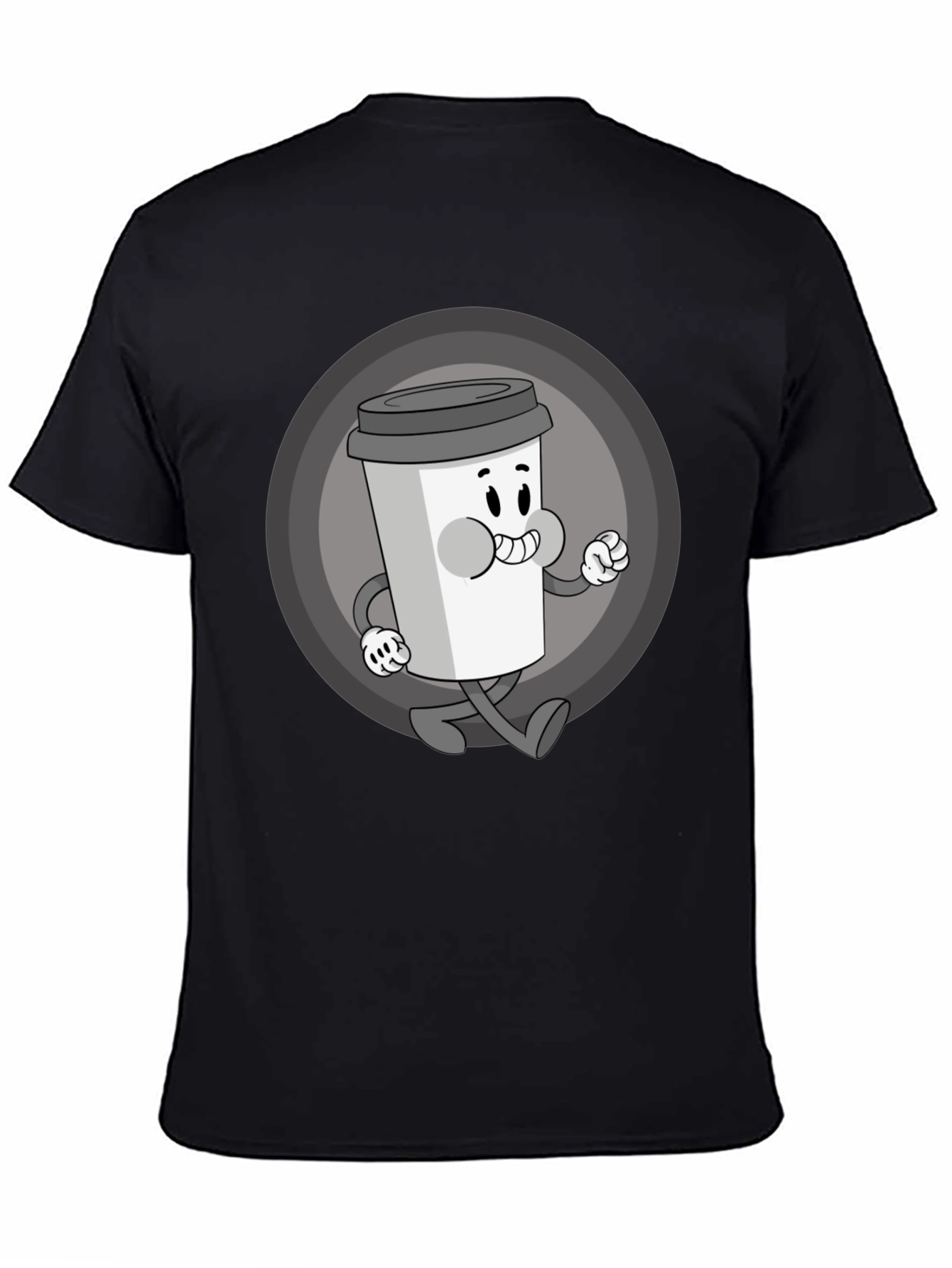 Retro Coffee Character Graphic Tee