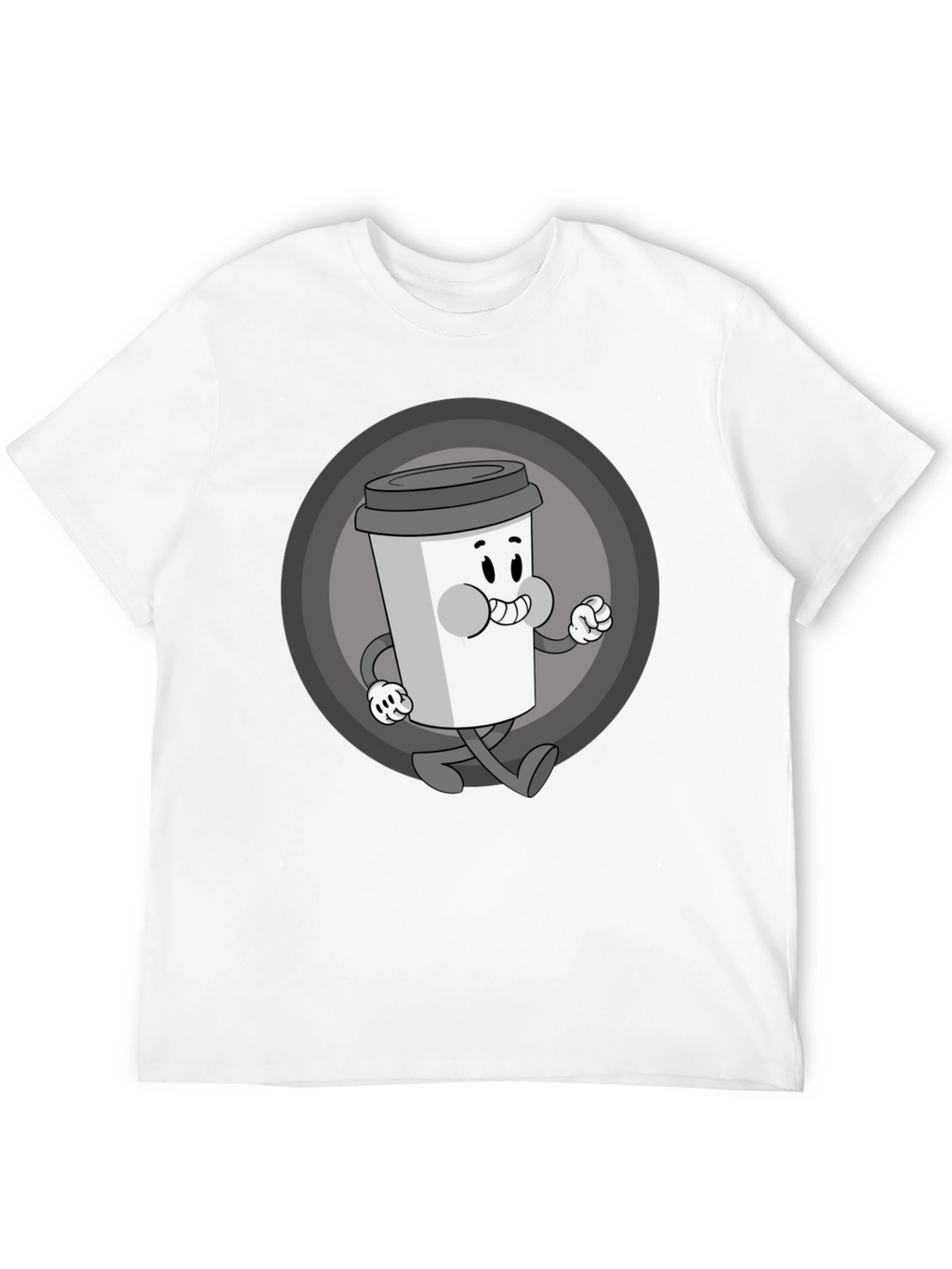 Retro Coffee Character Graphic Tee