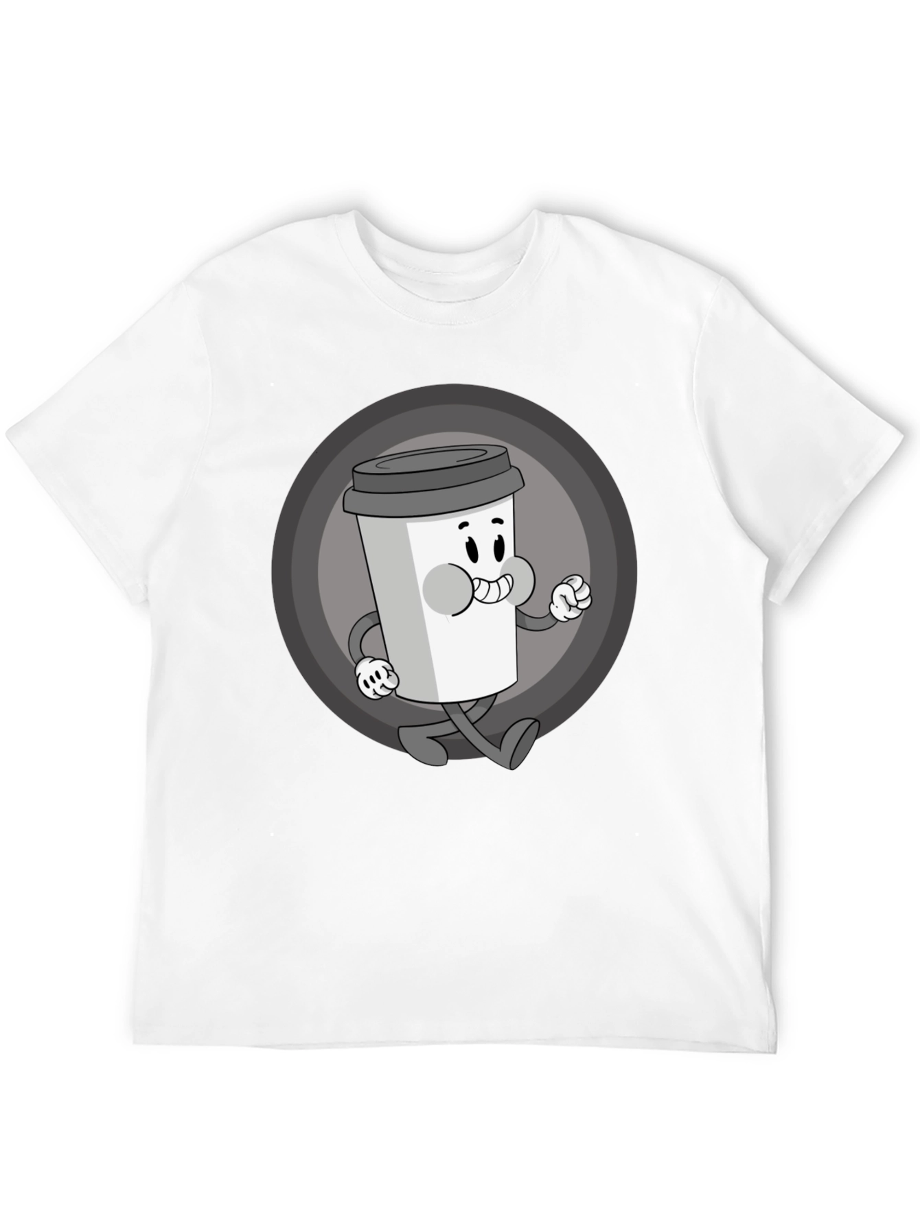 Retro Coffee Character Graphic Tee