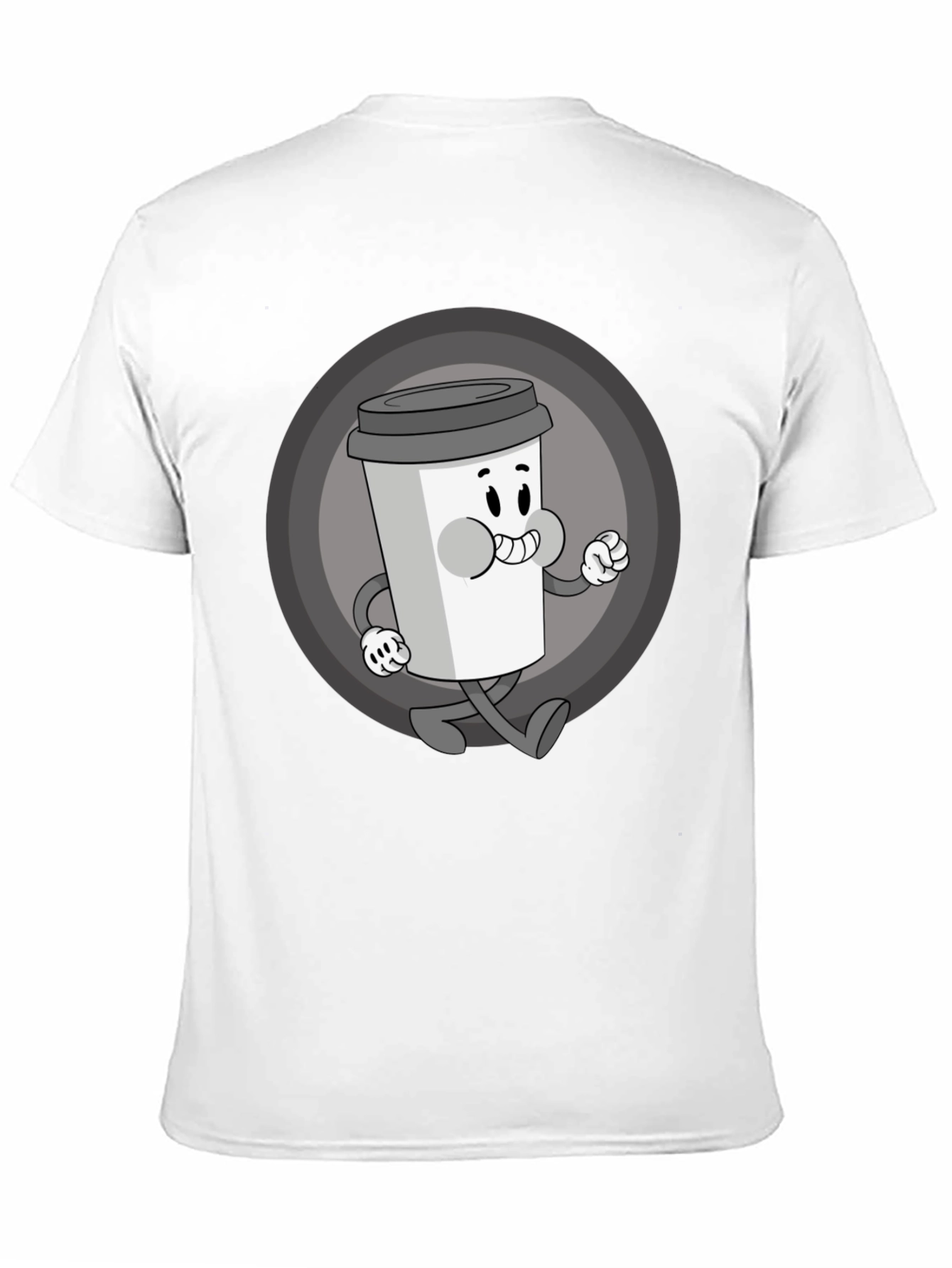 Retro Coffee Character Graphic Tee