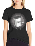 Retro Coffee Character Graphic Tee