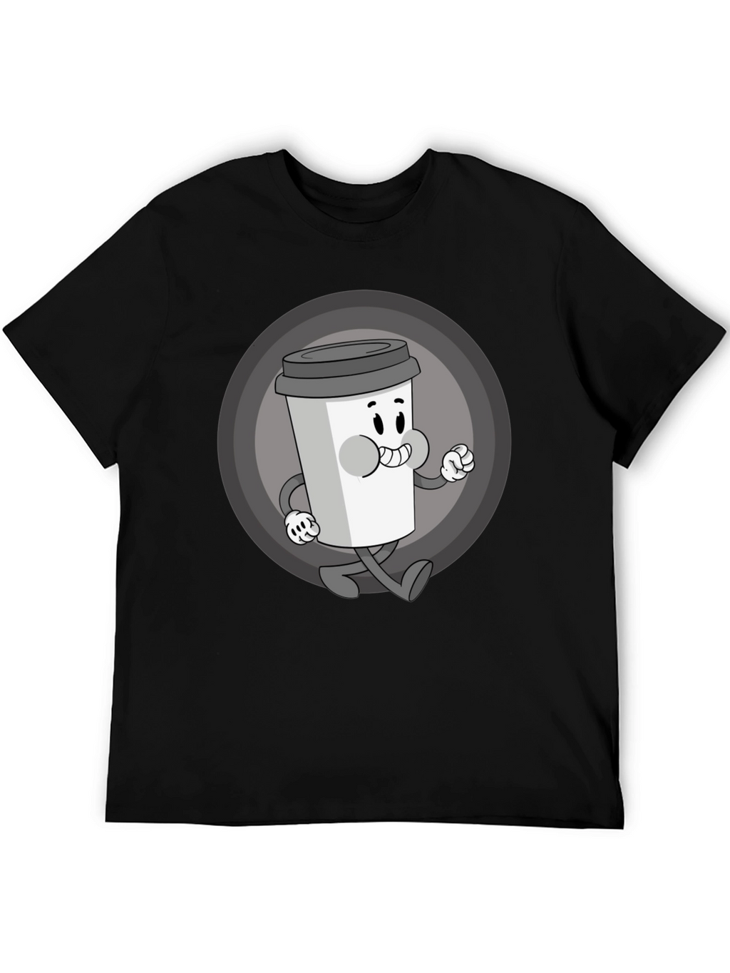 Retro Coffee Character Graphic Tee