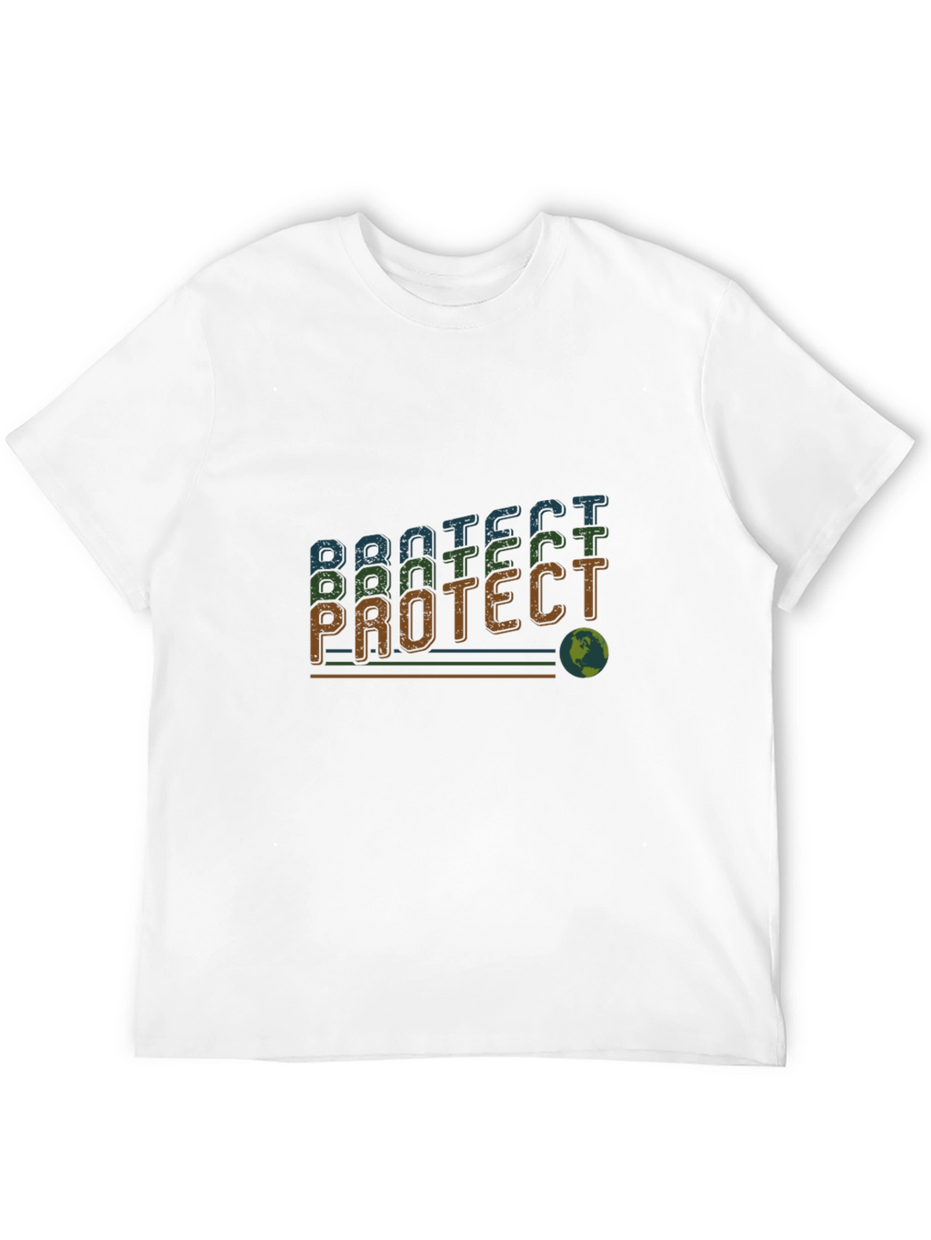 Protect Earth T-Shirt - Retro Style