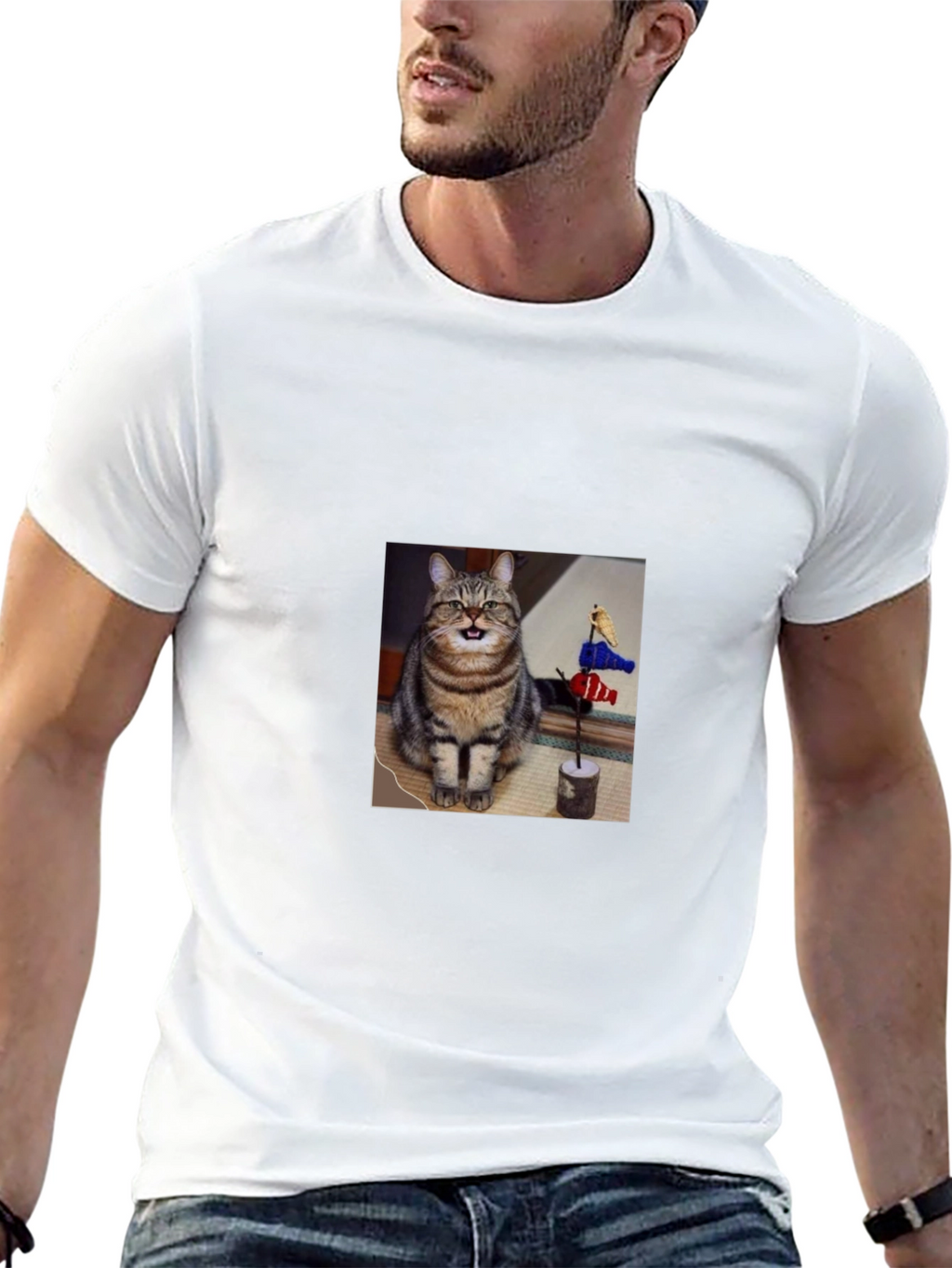 Cat Lover T-Shirt: Cute Tabby Design