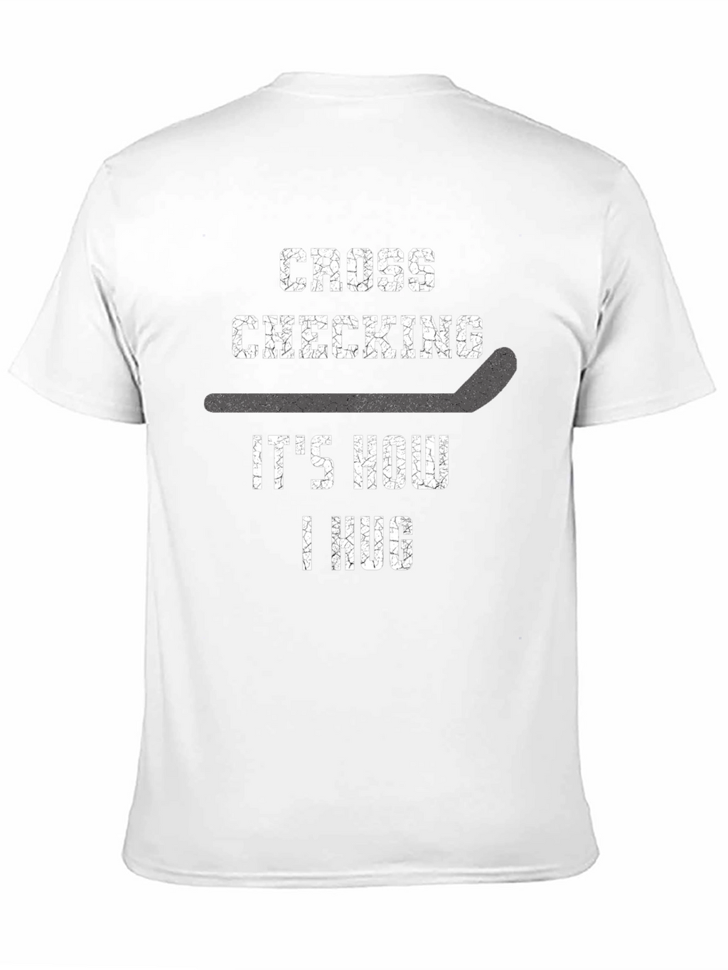 Cross Checking Hockey Hug Graphic Tee