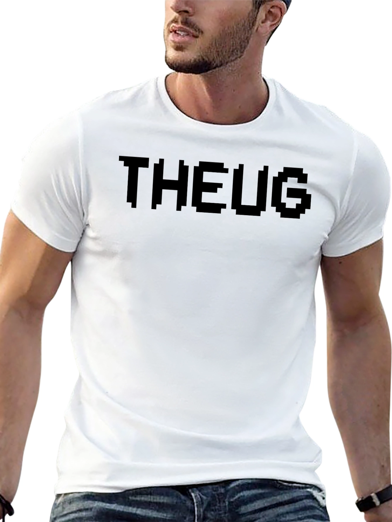 THEUG Pixel Graphic Black T-Shirt