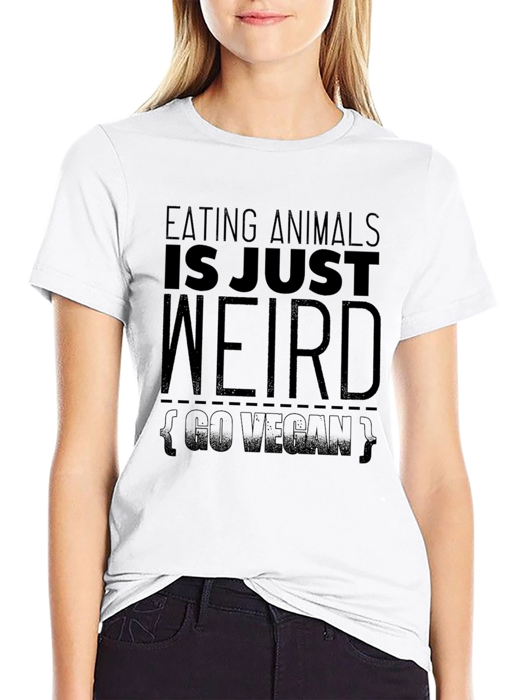 Vegan Graphic T-Shirt - Eating Animals Is Weird