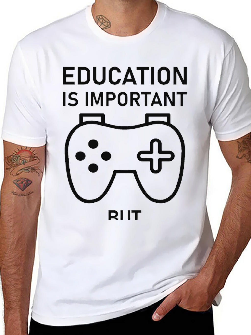 Education is Important Gaming T-Shirt
