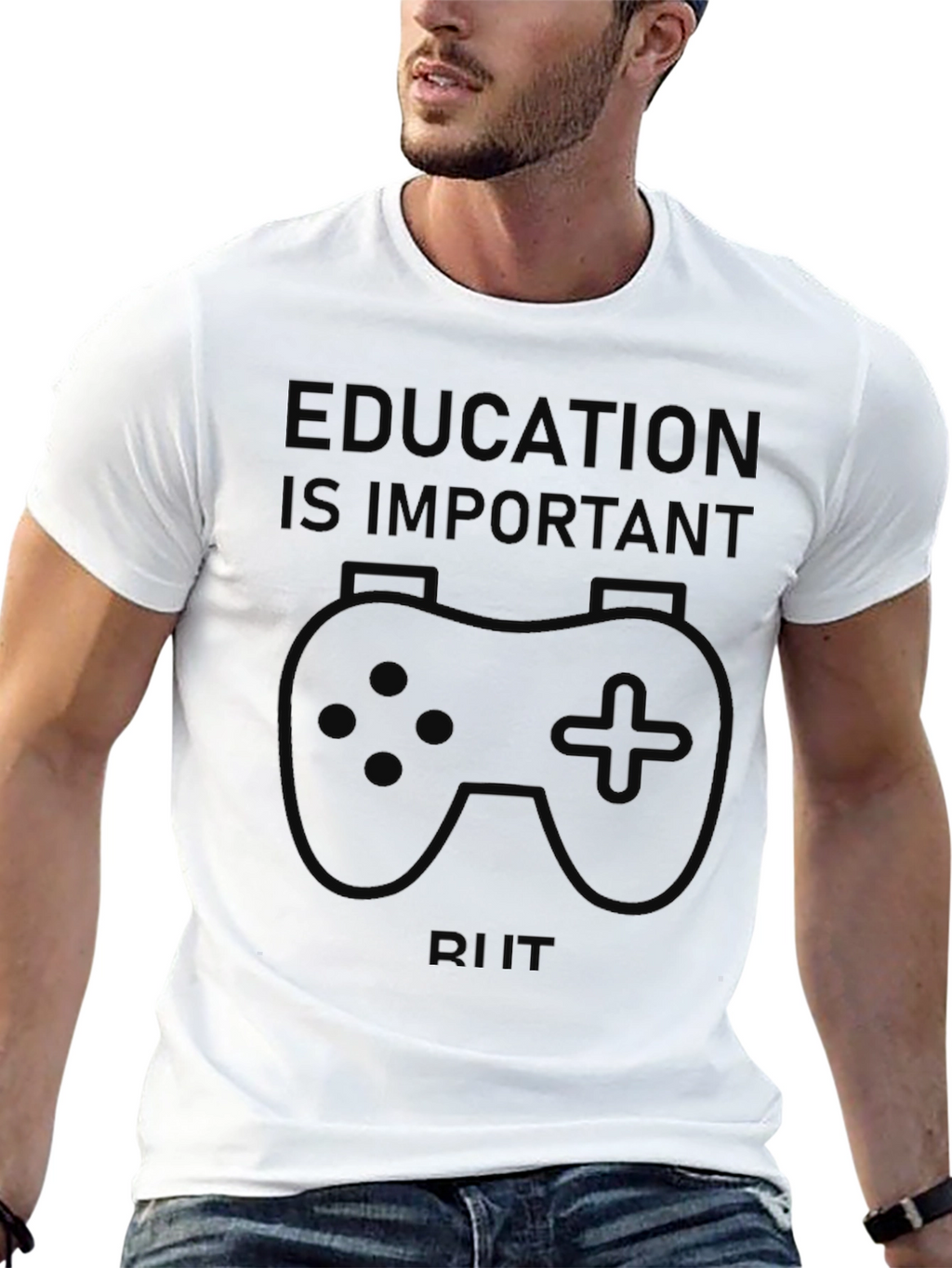 Education is Important Gaming T-Shirt