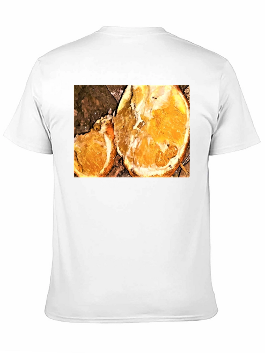 Orange Slice Graphic Tee - Black Casual T-Shirt