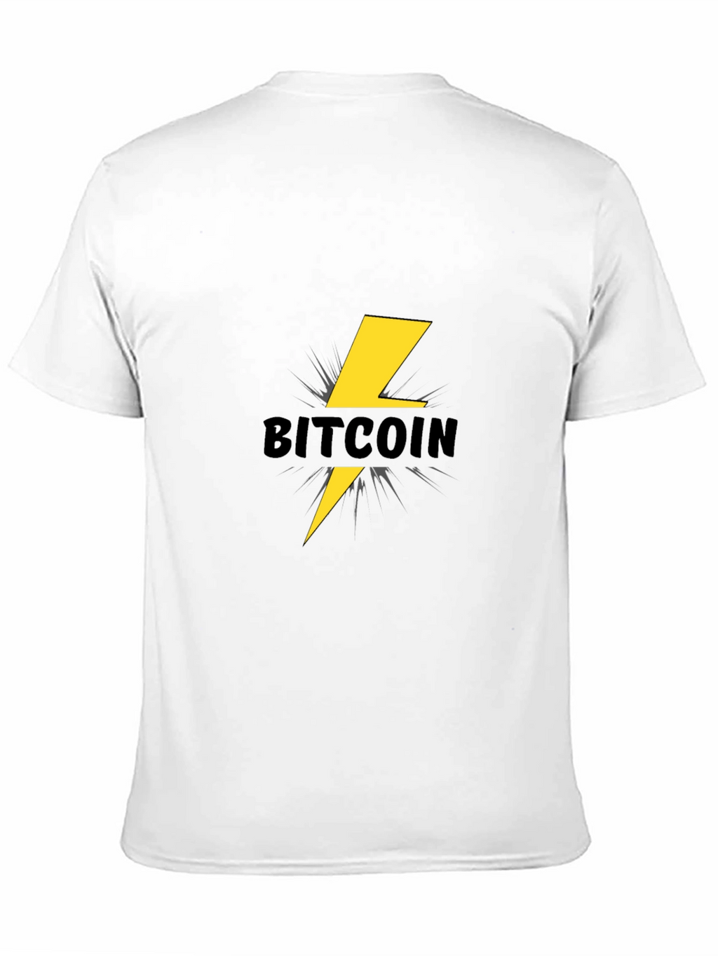 Bitcoin Lightning Bolt Black T-Shirt