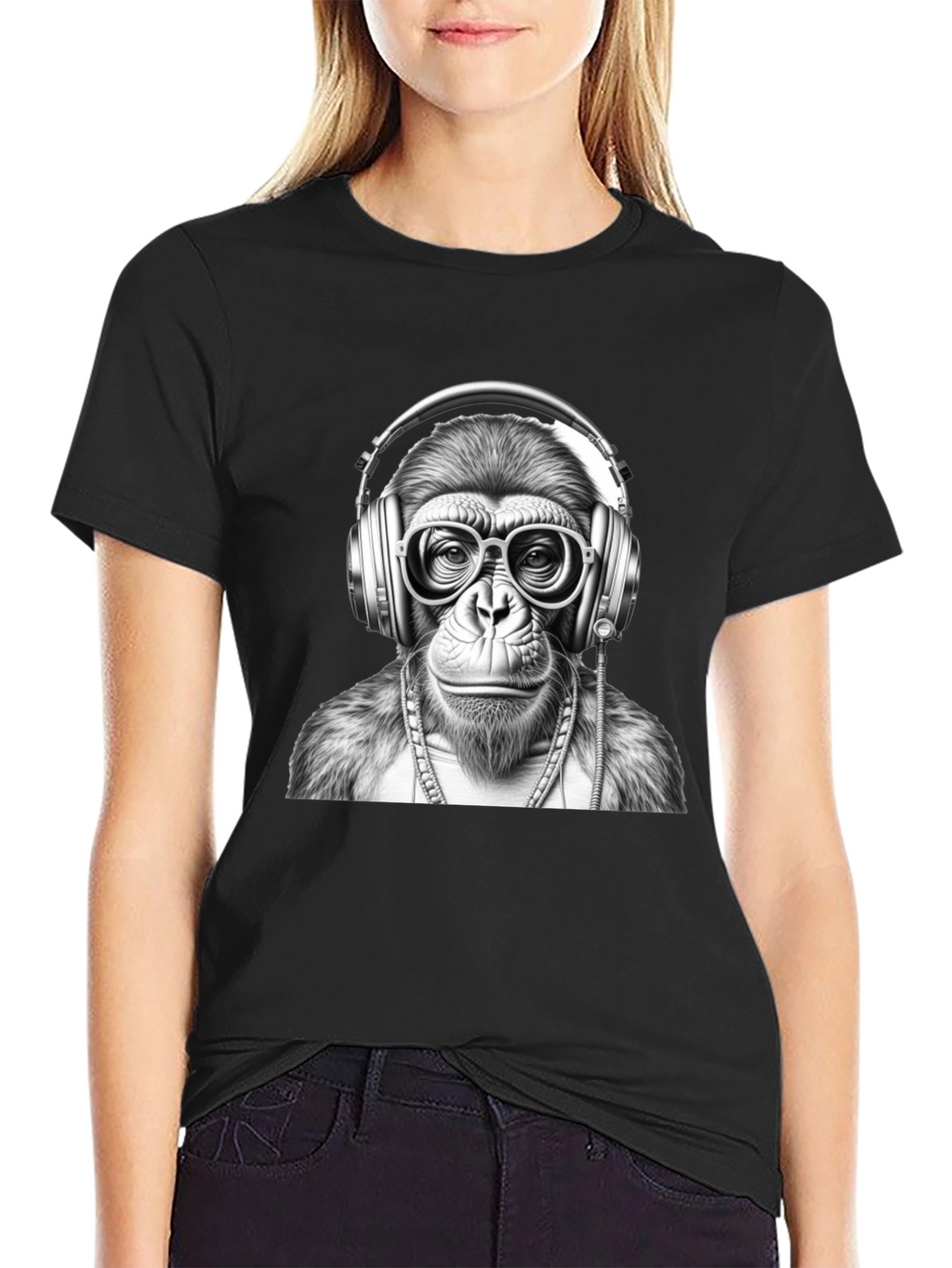 Cool Monkey DJ Graphic Tee