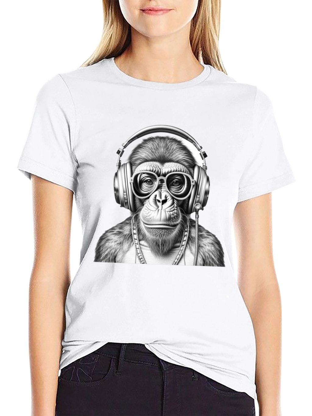 Cool Monkey DJ Graphic Tee