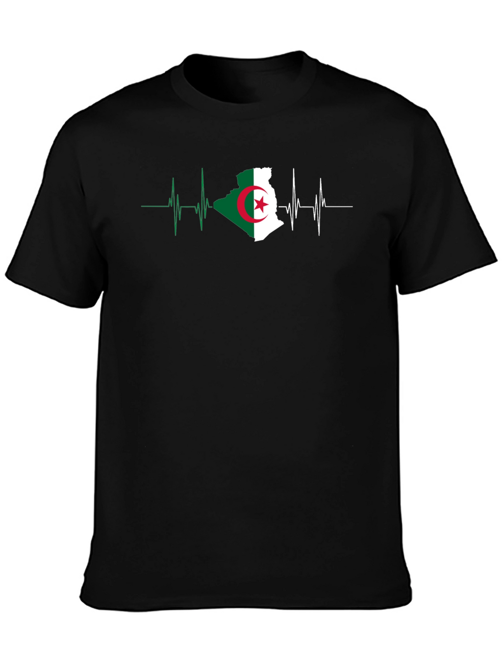 Algeria Flag Heartbeat T-Shirt