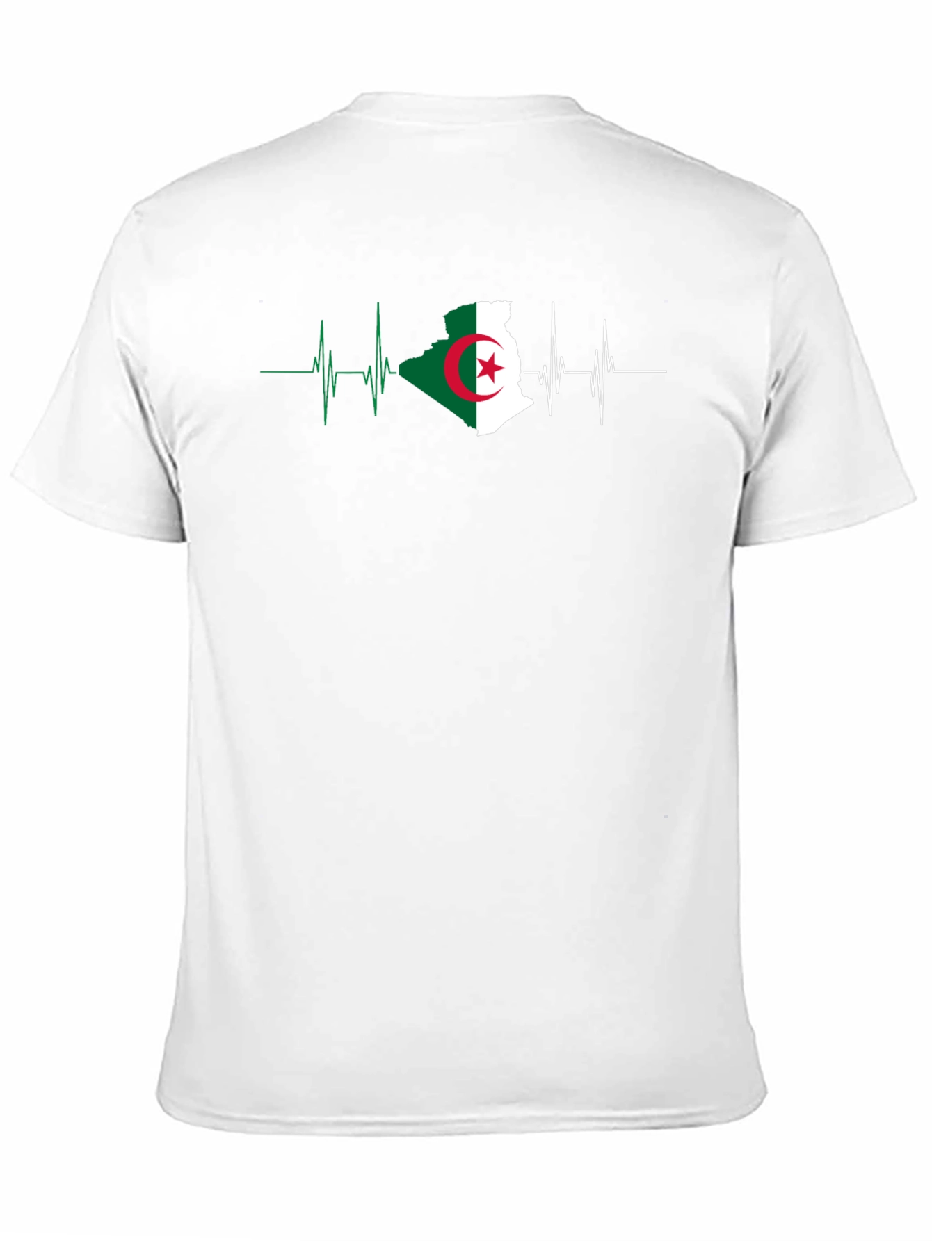 Algeria Flag Heartbeat T-Shirt