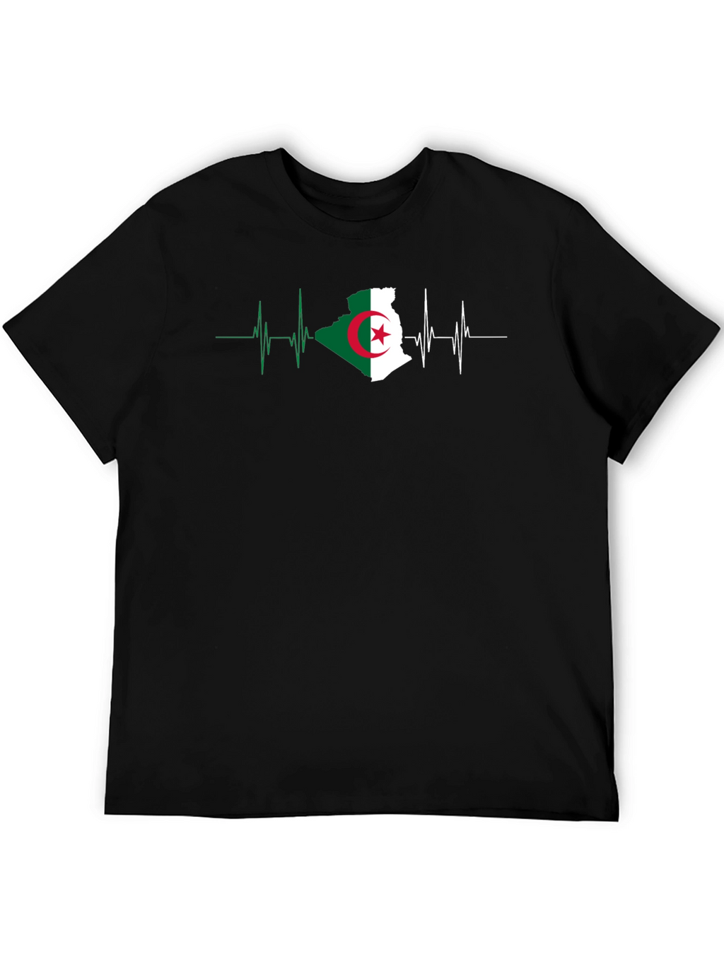Algeria Flag Heartbeat T-Shirt