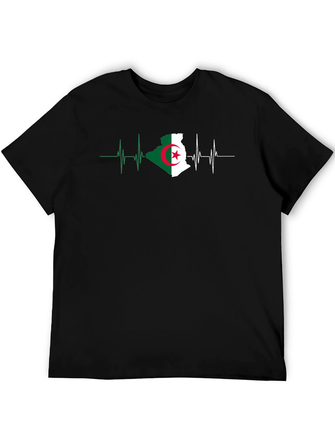 Algeria Flag Heartbeat T-Shirt