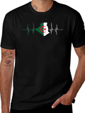 Algeria Flag Heartbeat T-Shirt