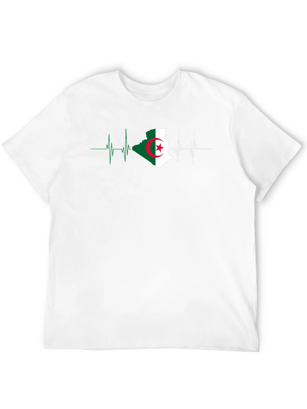 Algeria Flag Heartbeat T-Shirt