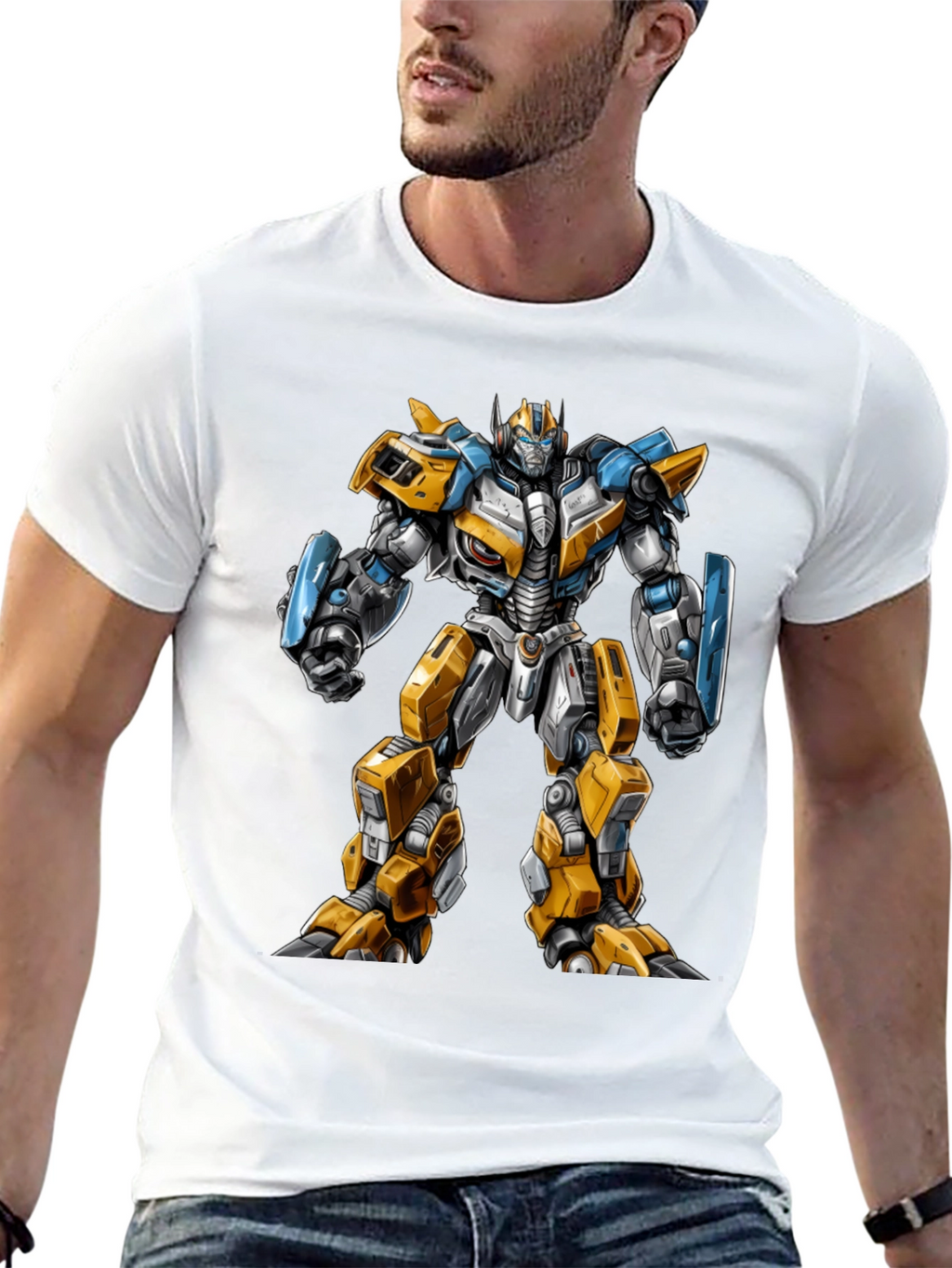 Transformer Robot Graphic Print T-Shirt