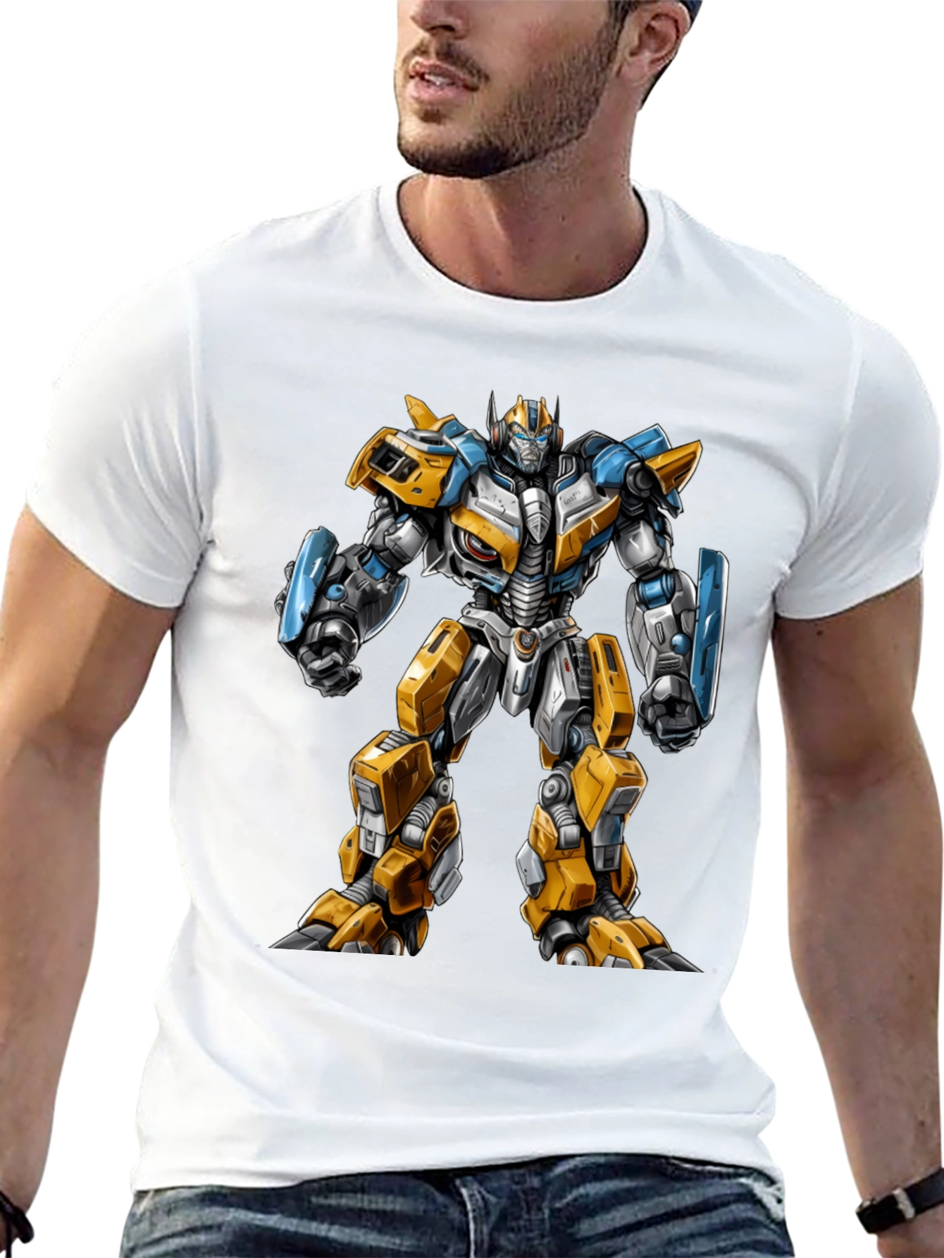 Transformer Robot Graphic Print T-Shirt