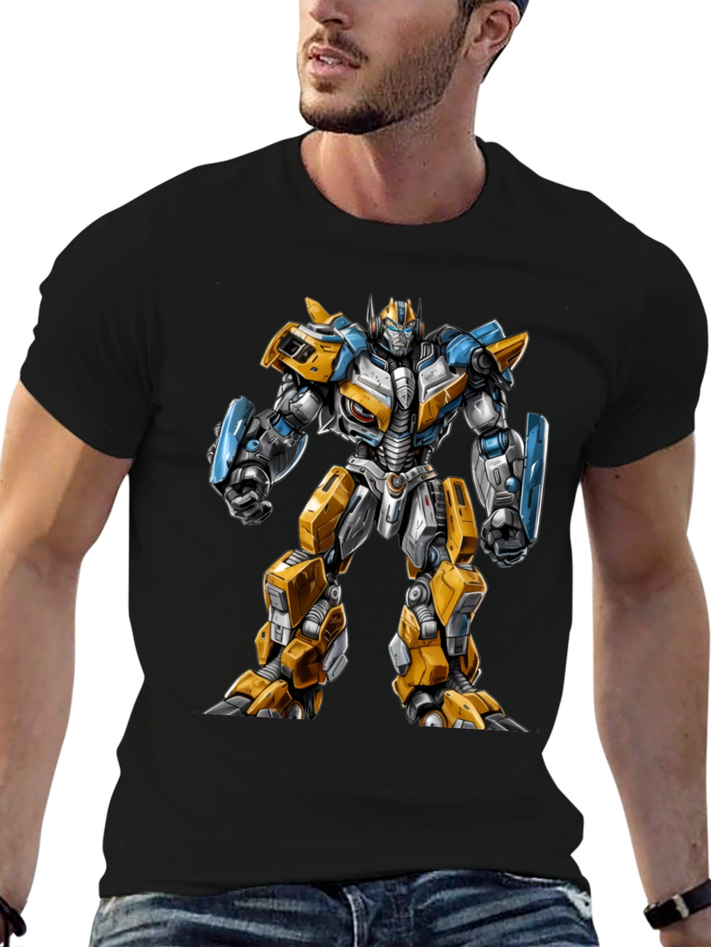 Transformer Robot Graphic Print T-Shirt