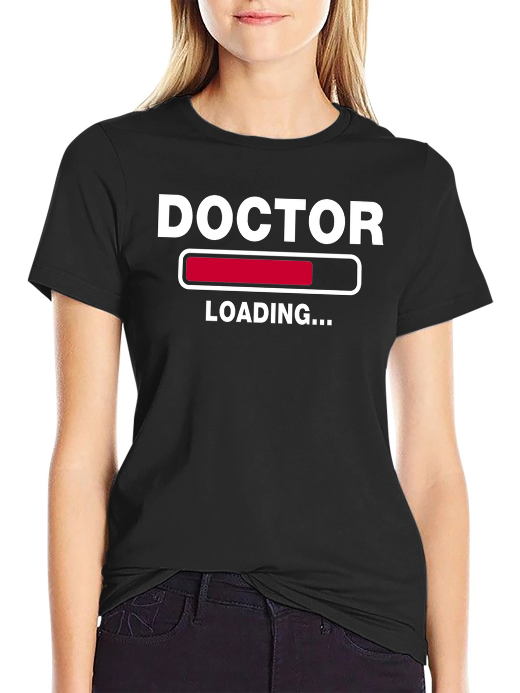 Doctor Loading Graphic T-Shirt - Black