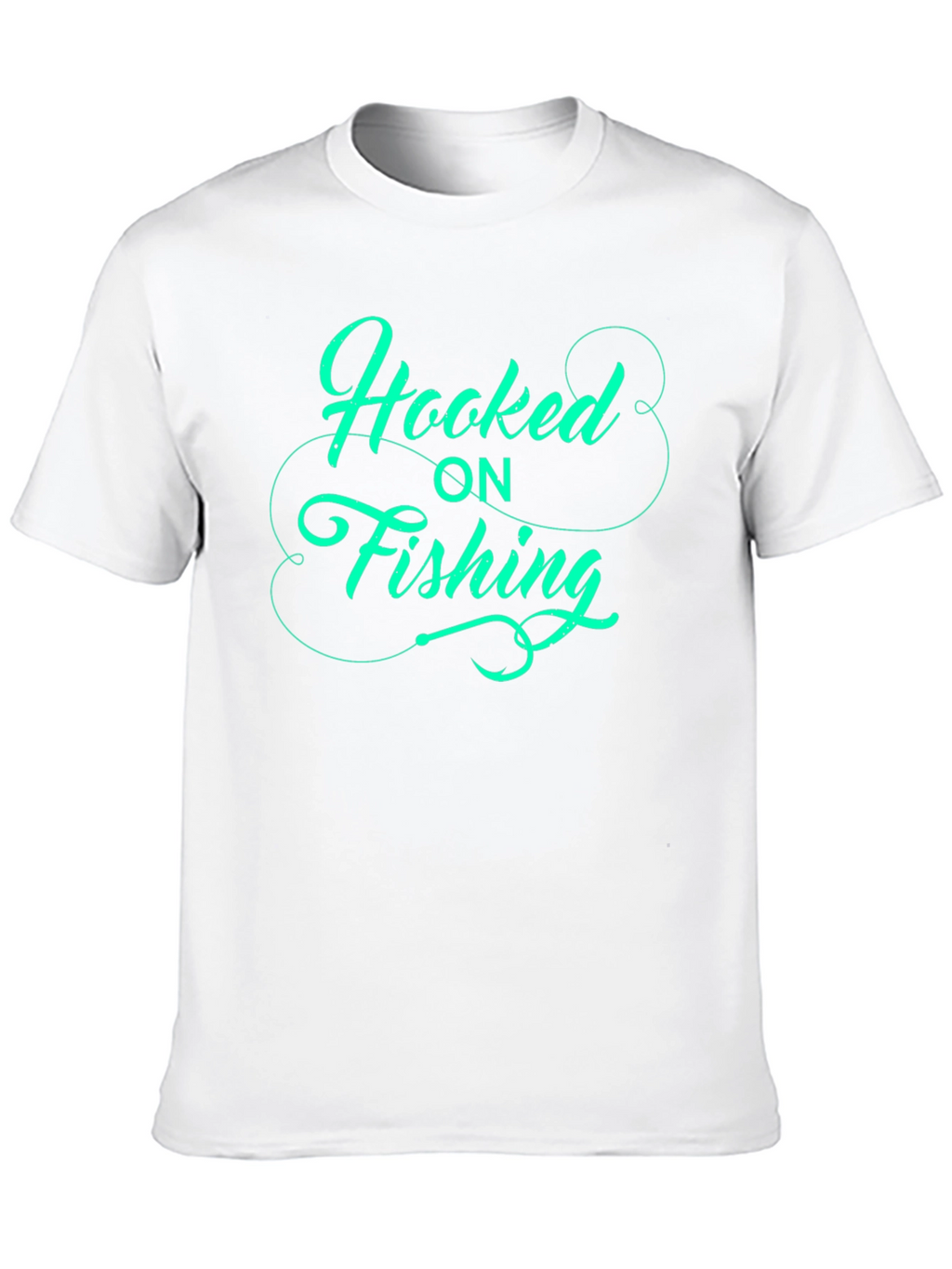 Hooked on Fishing - Graphic T-Shirt