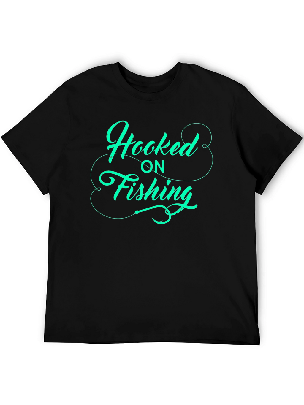 Hooked on Fishing - Graphic T-Shirt