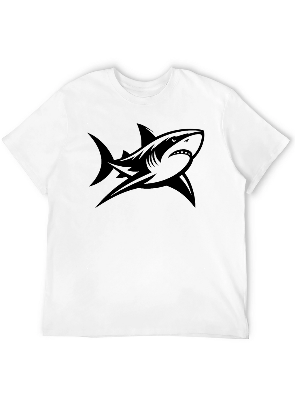 Shark Graphic Tee - Mens Black T-Shirt