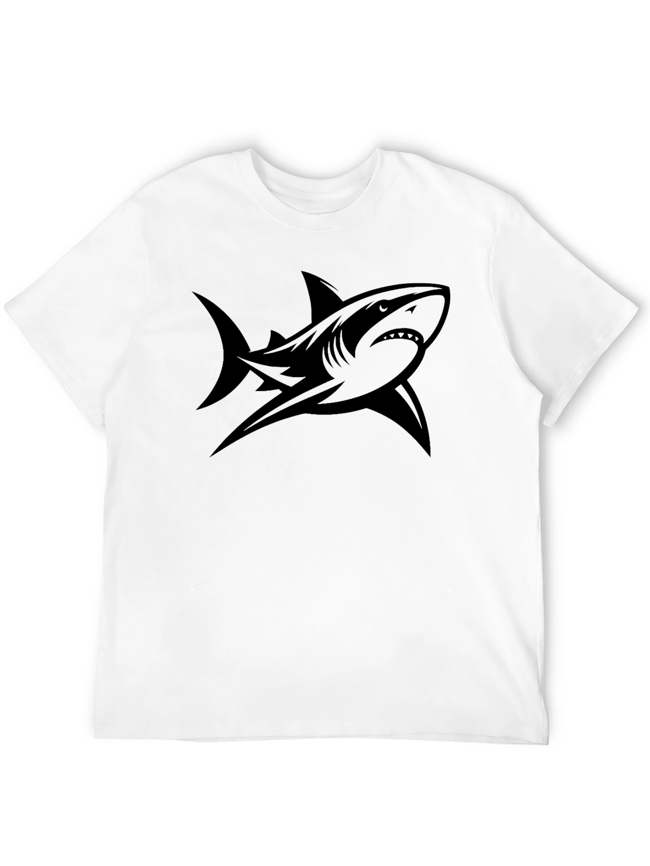 Shark Graphic Tee - Mens Black T-Shirt