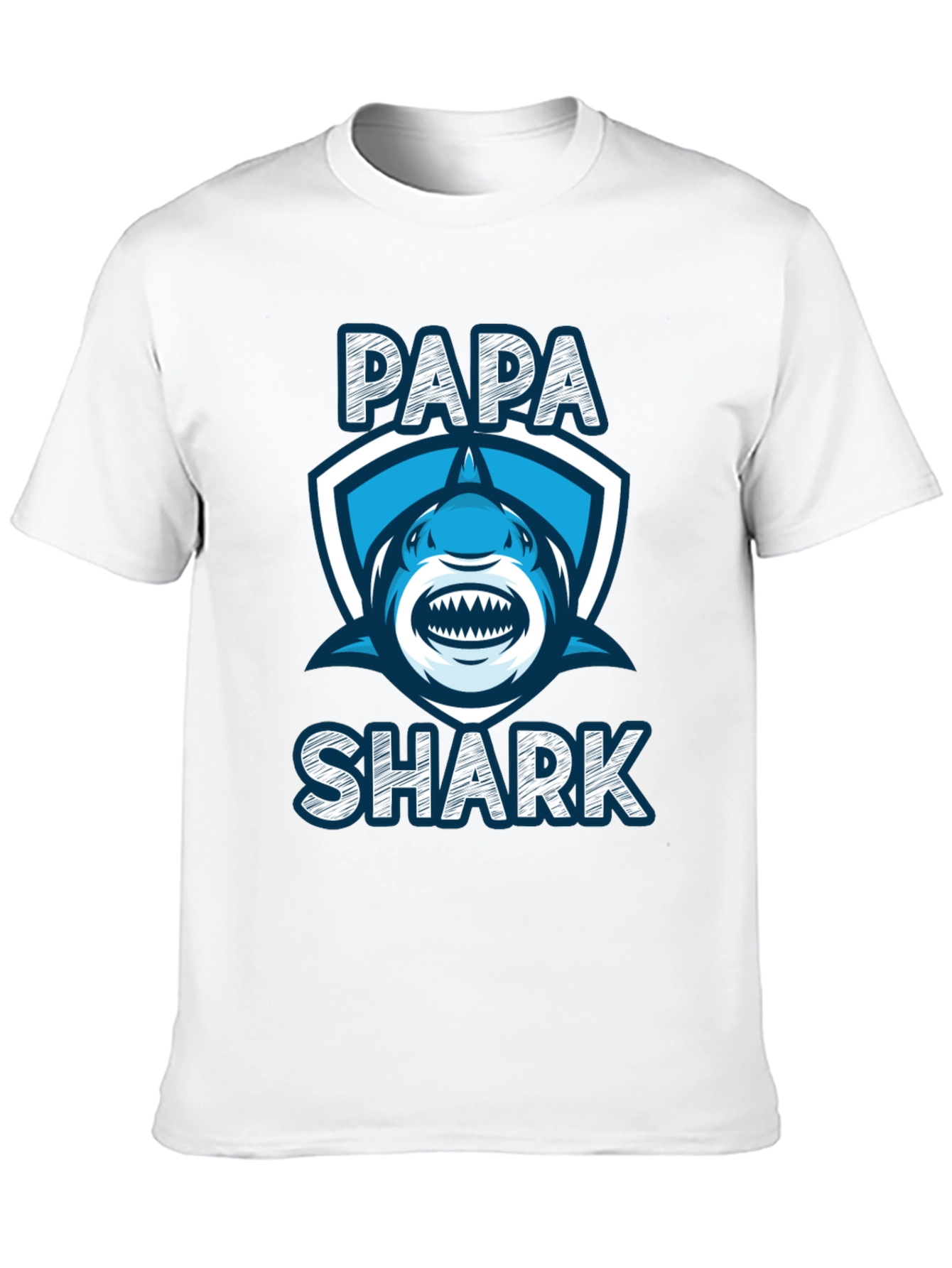 Papa Shark Graphic Tee - Fathers Day Gift