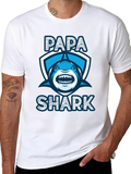 Papa Shark Graphic Tee - Fathers Day Gift