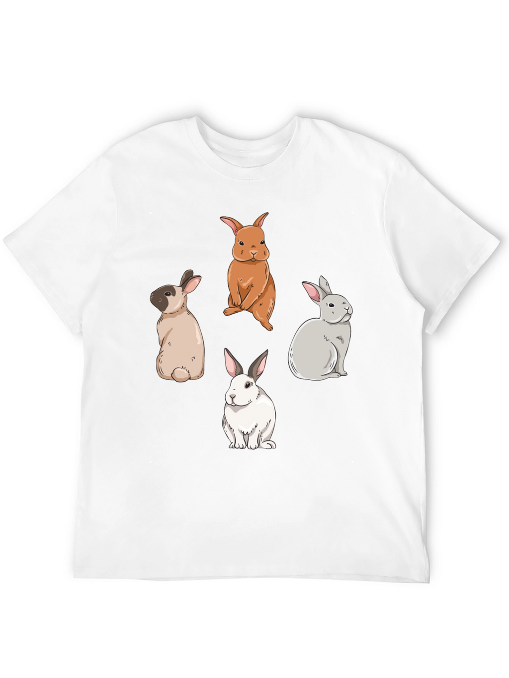 Cute Rabbits Graphic T-Shirt